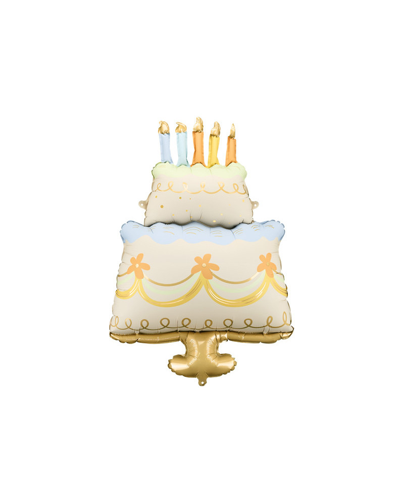 Balon foliowy Tort, 62x104 cm, mix