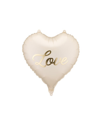 Balon foliowy serce Love, 45 cm, mix