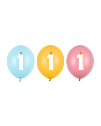 Balony 30 cm, 1, mix (1 op. / 50 szt.)