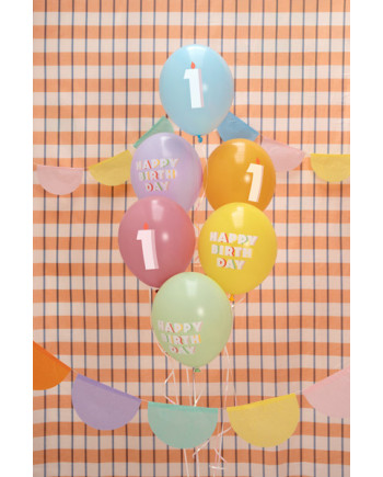 Balony 30 cm, 1, mix (1 op. / 6 szt.)