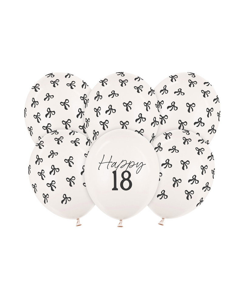 Balony 30 cm, 18, Pastel Off-white (1 op. / 6 szt.)