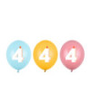 Balony 30 cm, 4, mix (1 op. / 50 szt.)