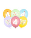 Balony 30 cm, 4, mix (1 op. / 6 szt.)