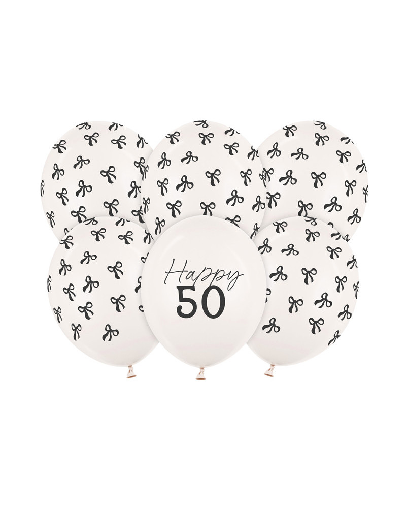 Balony 30 cm, 50, Pastel Off-white (1 op. / 6 szt.)