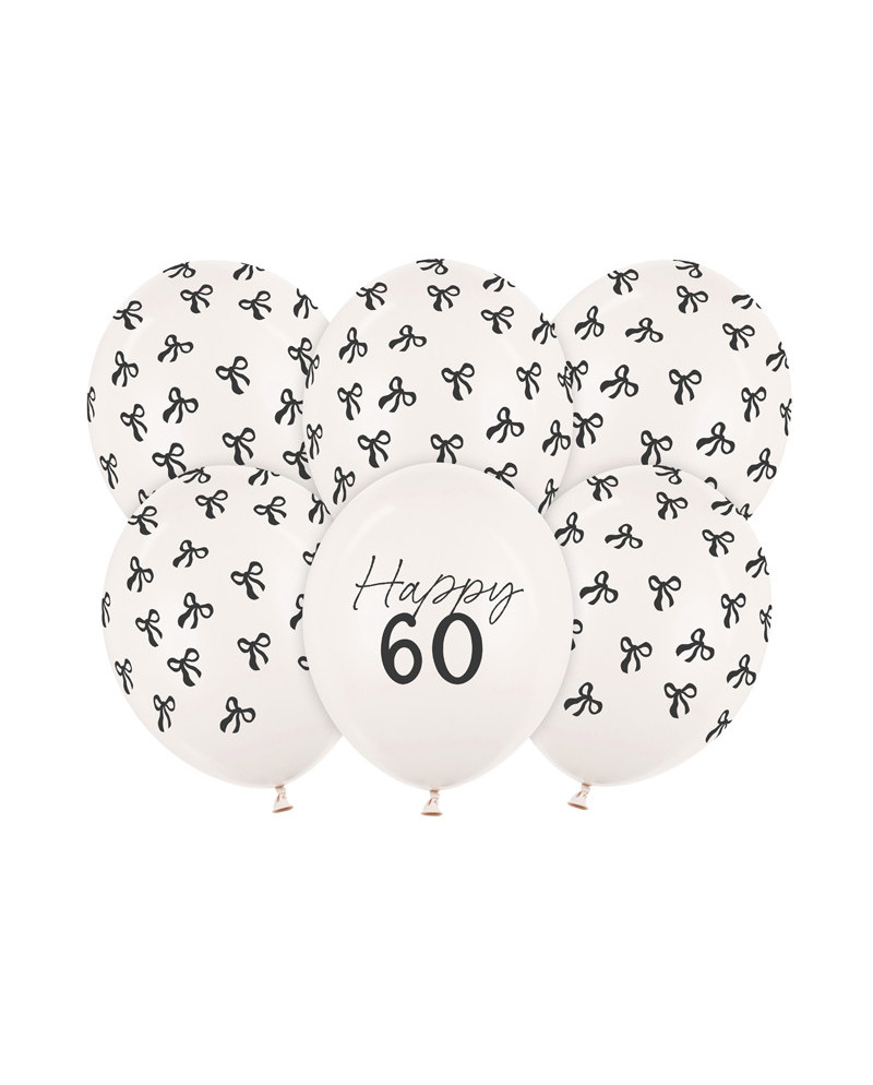 Balony 30 cm, 60, Pastel Off-white (1 op. / 6 szt.)