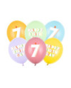 Balony 30 cm, 7, mix (1 op. / 6 szt.)