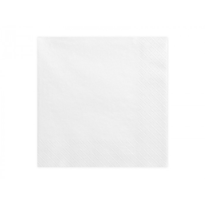 Serwetki trójwarstwowe, biały, 33x33cm (1 op. / 20 szt.)