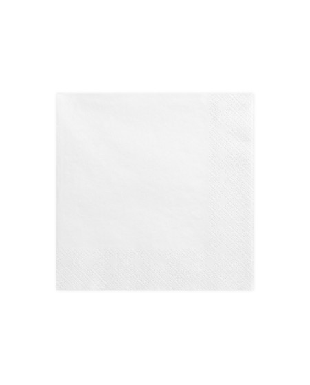 Serwetki trójwarstwowe, biały, 33x33cm (1 op. / 20 szt.)