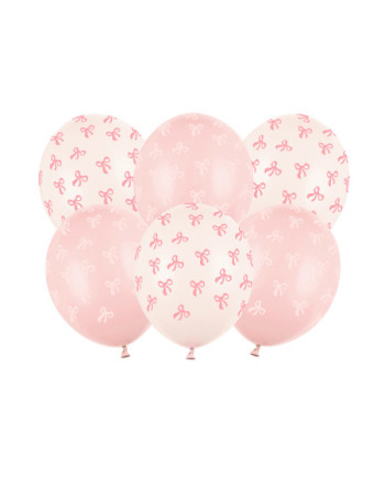 Balony 30 cm, Kokardki, mix (1 op. / 6 szt.)