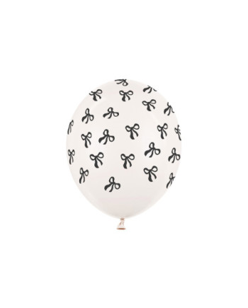 Balony 30 cm, Kokardki, Pastel Off-white (1 op. / 50 szt.)