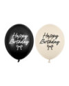 Balony Strong Happy Birthday Kokardki, 30 cm, mix (1 op. / 50 szt.)