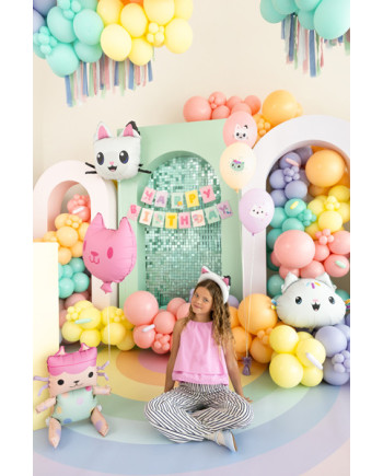 Baner Happy Birthday Koci Domek Gabi, 180 x 15 cm, mix