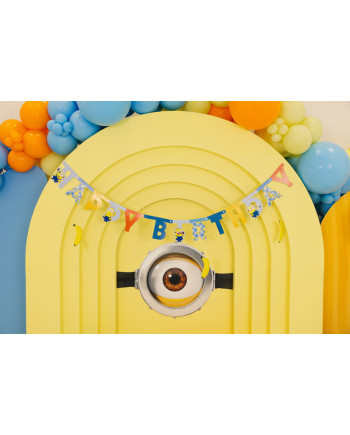 Baner Happy Birthday Minionki, 50x153 cm