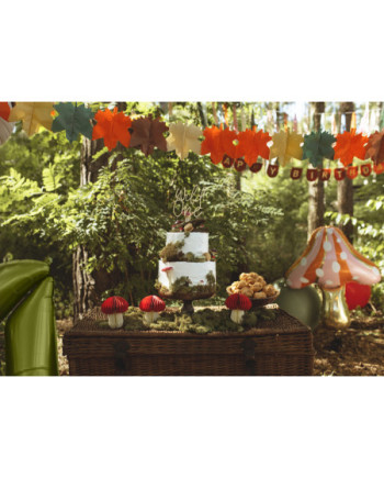 Girlanda bibułowa Liście, mix, 3m