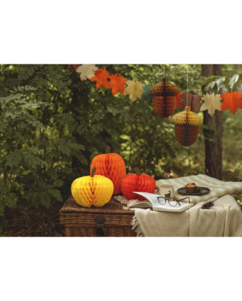 Girlanda bibułowa Liście, mix, 3m