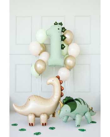 Balon foliowy Cyfra ''1'' Dinozaur, 92cm, mix