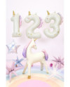 Balon foliowy Cyfra ''1'' Jednorożec, 93cm, mix