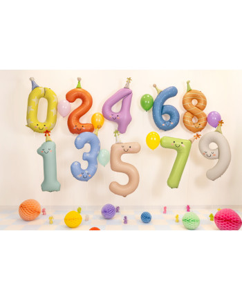 Balon foliowy Cyfra ''6'', 86cm, niebieski