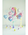 Balon foliowy Cyfra ''9'', 86cm, pastelowy tęczowy