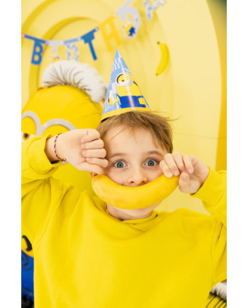 Czapeczki Minionki, 16 cm, mix (1 op. / 6 szt.)