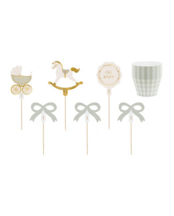 Zestaw do muffinek Oh Baby, mix (1 op. / 6 szt.)
