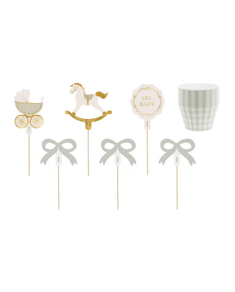 Zestaw do muffinek Oh Baby, mix (1 op. / 6 szt.)