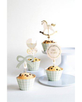 Zestaw do muffinek Oh Baby, mix (1 op. / 6 szt.)