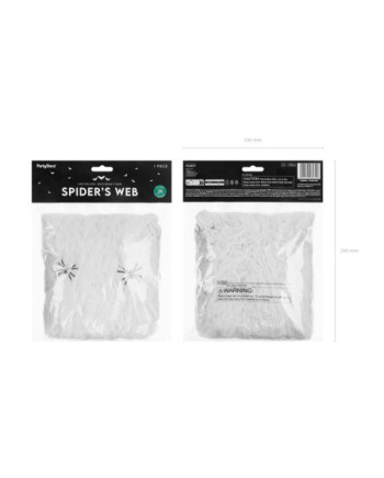 Pajęczyna Halloween, biały, 200g