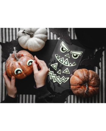 Żelowe naklejki na Dynię (1 op. / 2 szt.)