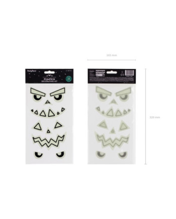 Żelowe naklejki na Dynię (1 op. / 2 szt.)