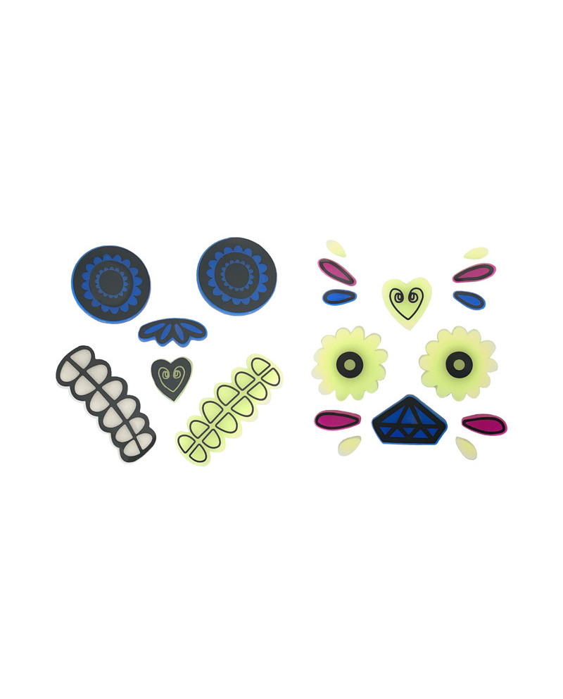 Żelowe naklejki na Dynię, mix (1 op. / 2 szt.)