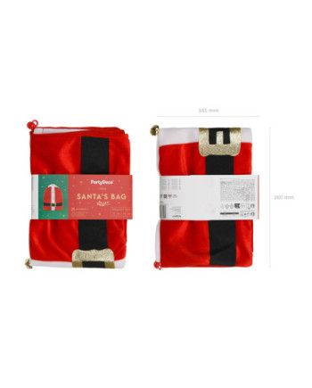 Worek na prezenty Świętego Mikołaja, mix, 50x70cm