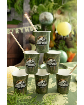 Kubeczki Jurassic World, 250 ml, mix (1 op. / 6 szt.)
