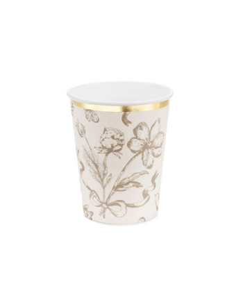 Kubeczki Kwiaty, mix, 220 ml (1 op. / 6 szt.)