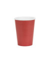 Kubeczki papierowe, ciemny czerwony, 250ml (1 op. / 6 szt.)
