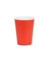 Kubeczki papierowe, czerwony, 250ml (1 op. / 6 szt.)