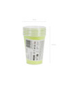Kubeczki papierowe, jasny zielony, 250ml (1 op. / 6 szt.)