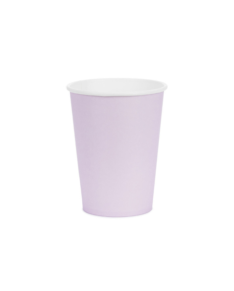 Kubeczki papierowe, lawenda, 250ml (1 op. / 6 szt.)