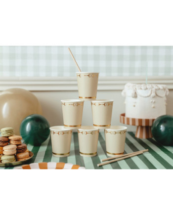 Kubeczki Strzemiona, beż, 220 ml (1 op. / 6 szt.)