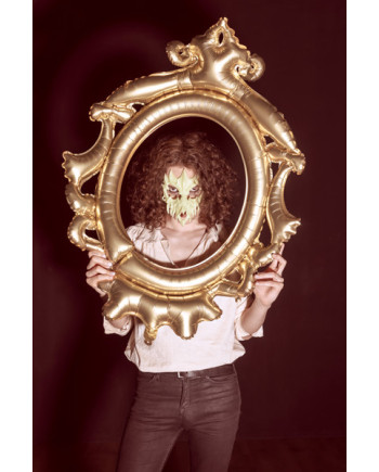 Maska Czaszka świecąca w ciemności, 14.5x18cm