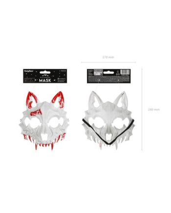 Maska Krwawy Wilk, 17x20cm, mix