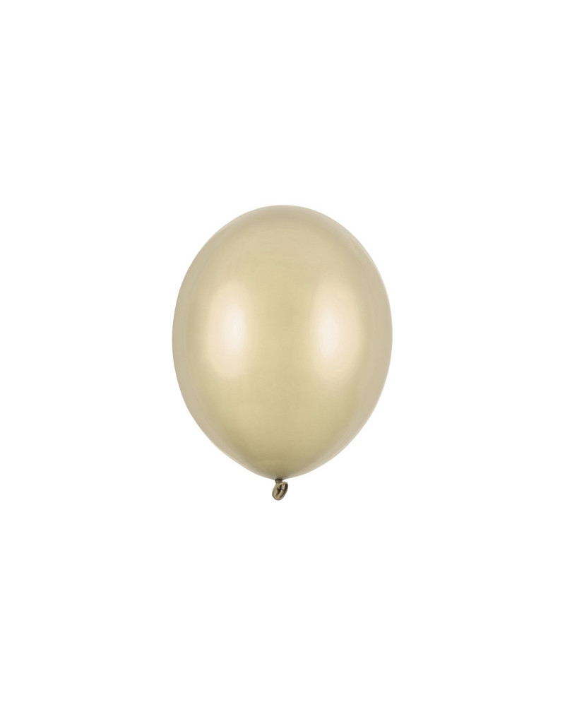 Balony Strong 23 cm, Metallic Cold Gold (1 op. / 100 szt.)