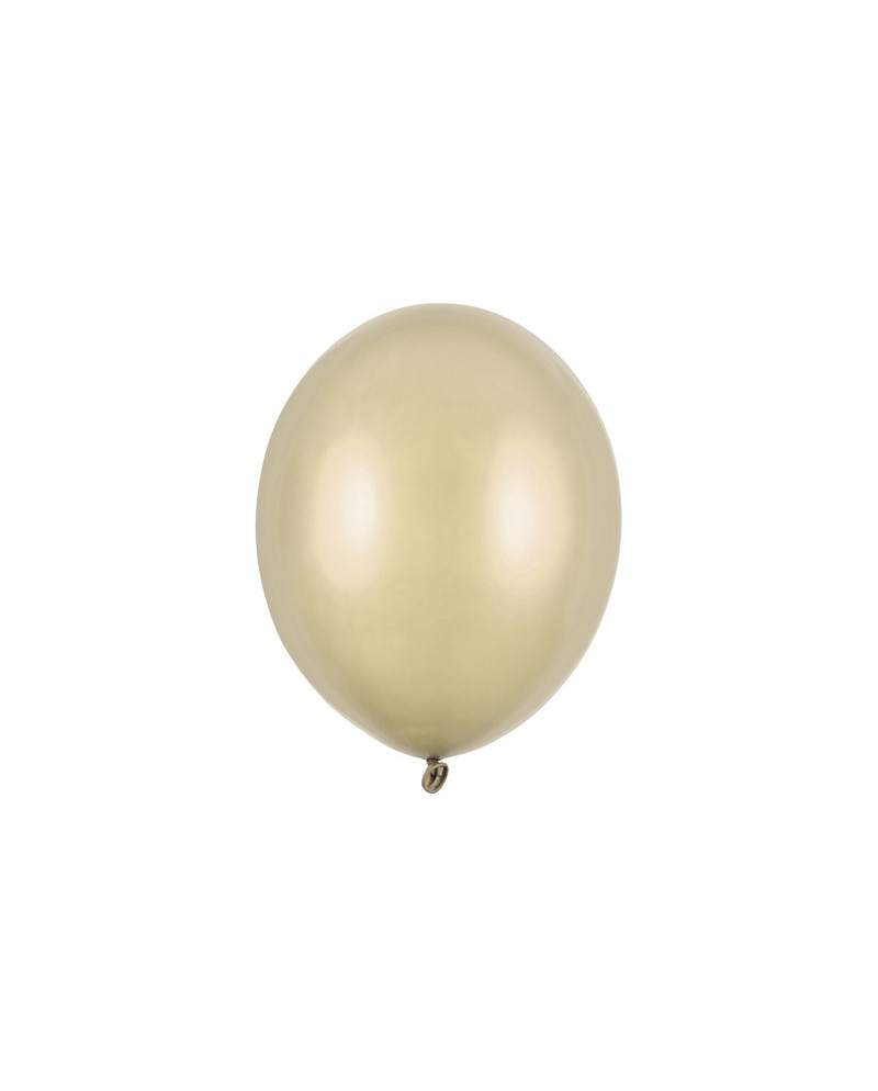 Balony Strong 27 cm, Metallic Cold Gold (1 op. / 10 szt.)