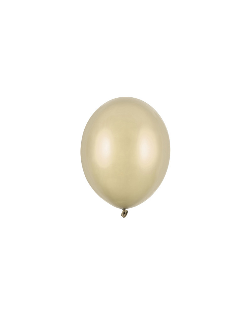 Balony Strong 12 cm, Metallic Cold Gold (1 op. / 100 szt.)