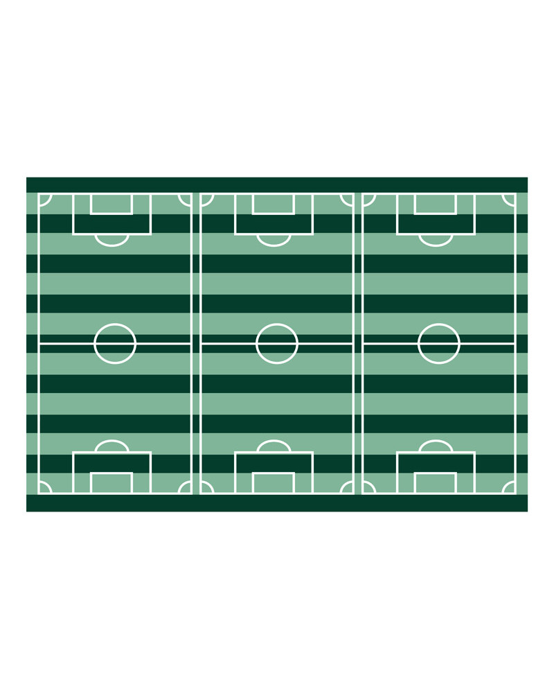 Obrus Boisko piłkarskie, 120x180cm, mix