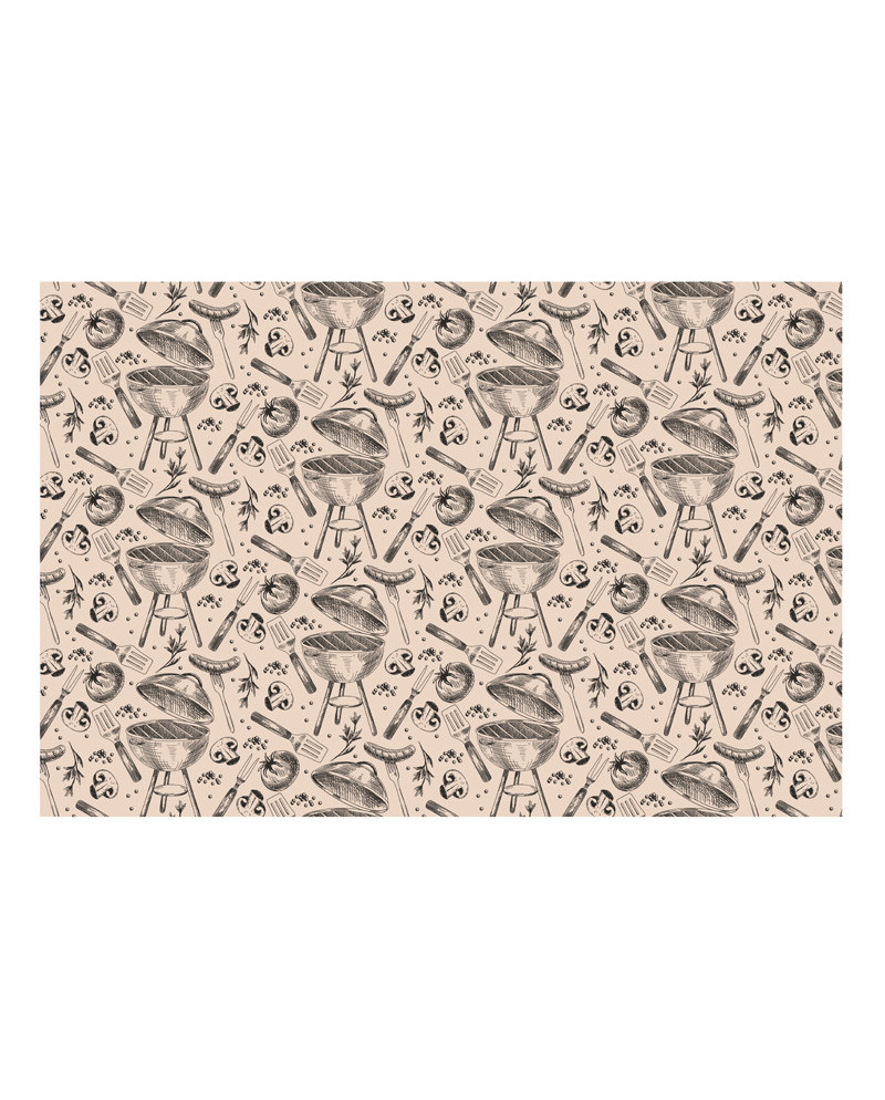 Obrus papierowy Grill, mix, 180x120 cm