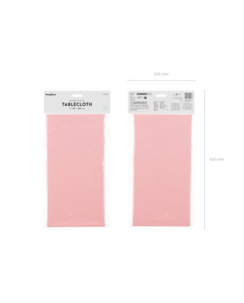 Obrus, 137x183 cm, jasny różowy