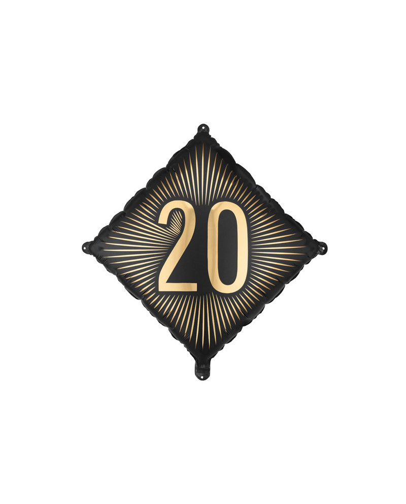 Balon foliowy ''20'', 46x46 cm, mix