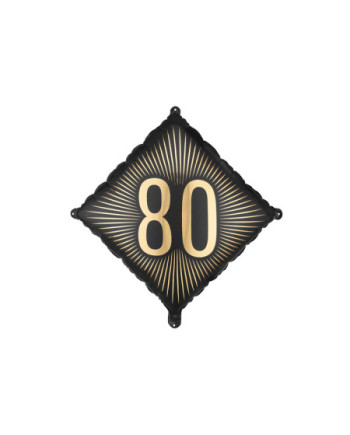 Balon foliowy ''80'', 46x46 cm, mix