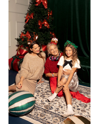 Opaska Babeczka z jemiołą, 19x19cm, mix